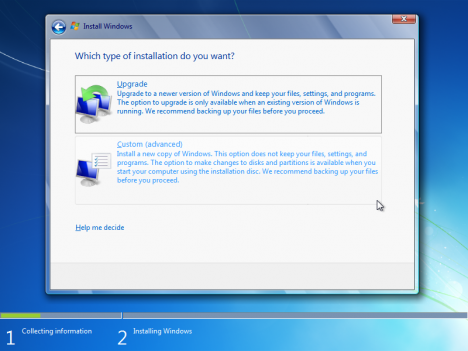 windows 7 clean install