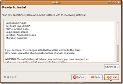 Ubuntu Install 