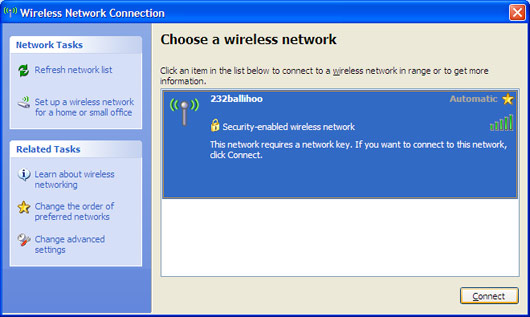 Wireless Network Connection